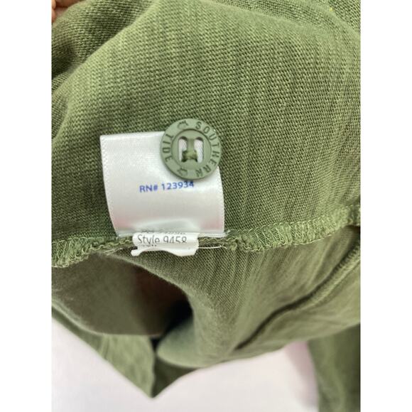 Sun Farer Southern Tide Ocean View Mens Pullover Long Sleeve Green Shirt Sz M - Picture 9 of 10